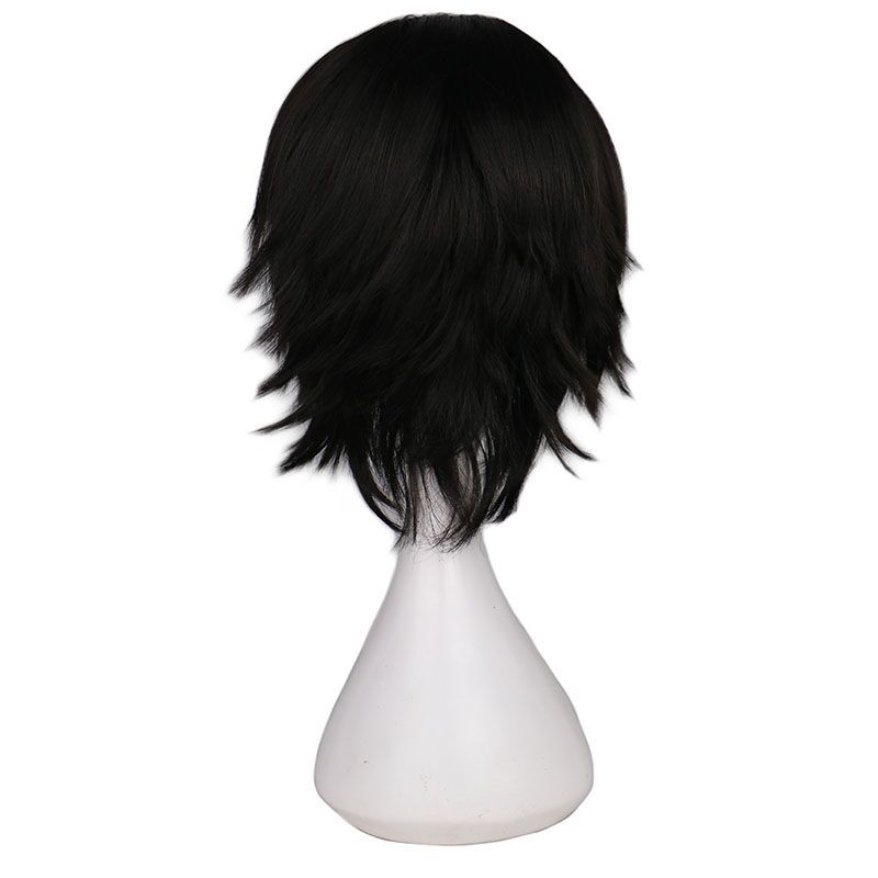 Free Haruka Nanase Short Black Anime Wigs 159B